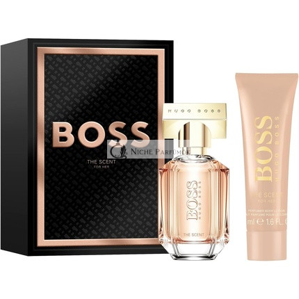 BOSS Ženská BOSS The Scent For Her Slávnostný Darčekový Set 30ml Eau de Parfum, 50ml Telové Mlieko