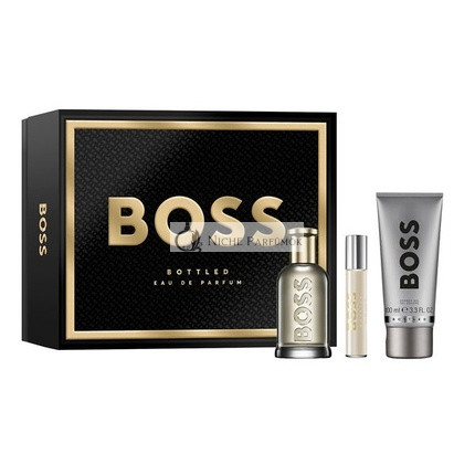 Boss Bottled Darčeková Sada - Eau De Parfum Spray 100 ml, Eau De Parfum 10 ml, Sprchový Gél 100 ml