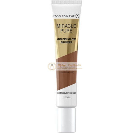 Max Factor Miracle Pure Zlatý lesk bronzer Stredný až hlboký 15ml 002