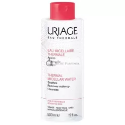   URIAGE Termál Micelárna Voda pre Citlivú Pokožku, Bez Oleja, Jemný Odstraňovač Make-upu