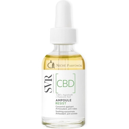 SVR CBD Ampulka Odolné Antioxidantné Upokojujúce Pleťové Olej-Sérum pre Citlivú Stresovú Pokožku Náchylnú na Začervenanie, 30ml
