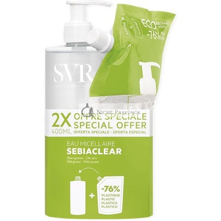 SVR Sebiaclear Micelárna voda 400ml + Ekologické náhradné balenie 400ml