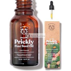   Bionoble Organický olej z kaktusových semien, 15ml, 100% čistý, prírodný a studený lisovaný, na tvár, telo, vlasy, bradu, nechty, vegánsky a bez testovania na zvieratách