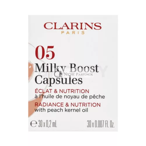 Clarins Milky Boost Capsules tekutý make-up pre zjednotenú a rozjasnenú pleť 05 30 x 0,2 ml