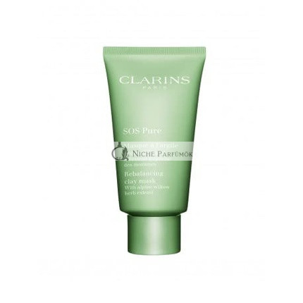 CLARINS SOS Čistá Vyvážujúca Hlinková Maska, 75ml