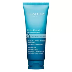   Clarins Hydra-Essentiel Maska na Tvár, Hydratačná, Viditeľne Plnšia Pokožku, 24-hodinová Hydratácia, Obnovuje Žiarivosť, Dvojnásobná Dávka Kyseliny Hyalurónovej, Viditeľne Hladká Všetky Typy Pleti, 70 g
