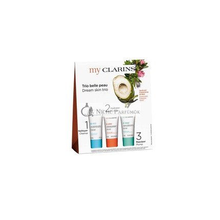 Sada Clarins Re-Move Detoxifying Dermo-Cleansing Gel, Re-Boost Hydra-Energizing Cream a Re-Charge Detox-Replumping Night Mask