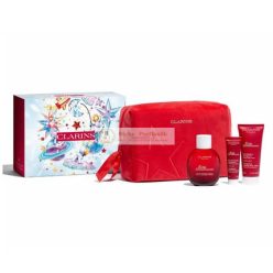   Clarins Eau Dynamissante Sprej 100ml s Kúpeľovým Gélom 30ml a Parfumovaným Telovým Mliekom 10ml Miniatúra