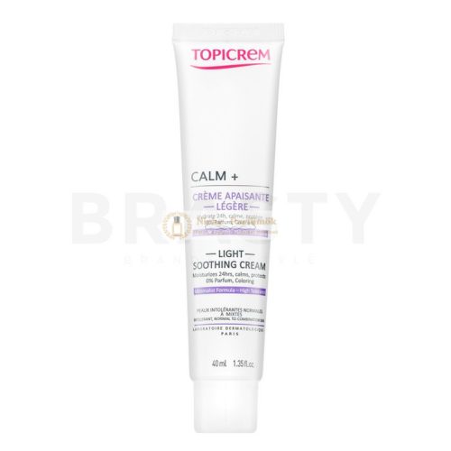 Topicrem Calm+ Light Soothing Cream pleťový krém s hydratačným účinkom 40 ml