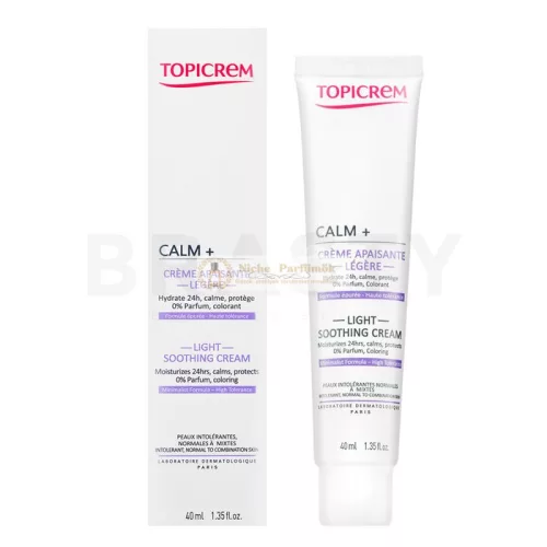 Topicrem Calm+ Light Soothing Cream pleťový krém s hydratačným účinkom 40 ml
