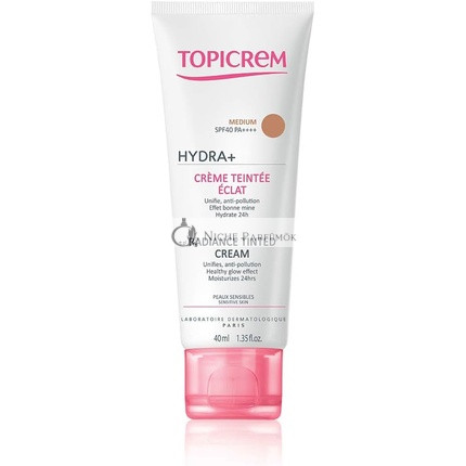 Topicrem Hydra+ Rádiant Tónovaný Krém SPF 40 40ml Stredný