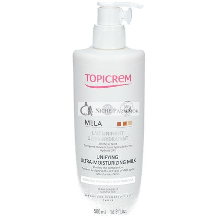 Topicrem Mela Ultra Hydratačné Telové Mlieko - Kvetinová Vôňa, 500ml