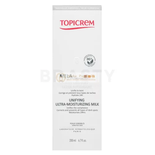 Topicrem MELA hydratačné telové mlieko Unifying Ultra-Moisturizing Milk 200 ml