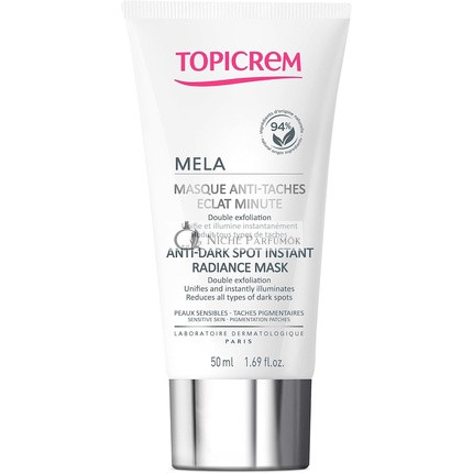 Topicrem MELA exfoliačná maska Anti-Dark Spot Instant Radiance Mask 50 ml