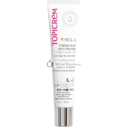 Topicrem Mela Anti Dark Spot Jemný Peeling Nočný Krém, 40 ml