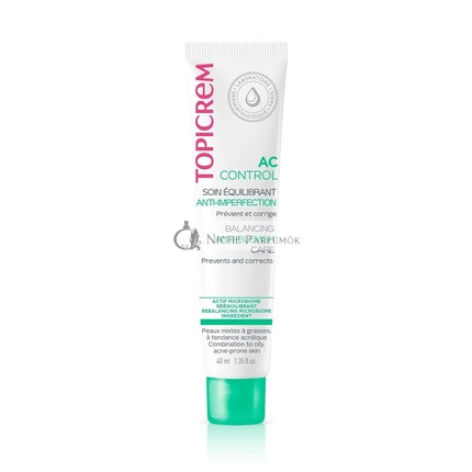 Topicrem Balanced Care AC Control - Starostlivosť proti nedokonalostiam a regulátor mazu pre citlivú pleť, 40 ml
