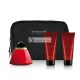 Mauboussin Prestige 2022 v červenej Eau de Parfum, 100ml, 100ml Precious Shower, 100ml Fragrance Milk a toaletná taška