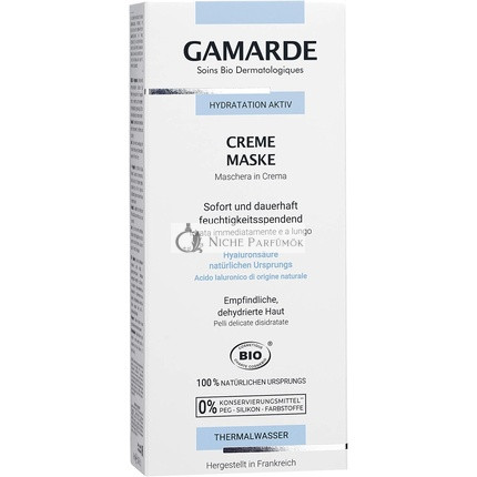 GAMARDE Bio-Kozmetikum Hyalurónová Hydratačná Krémová Maska pre Suchú Pokožku, 40ml