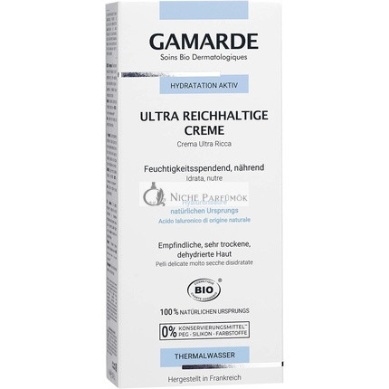GAMARDE Bio-Kozmetika Ultra Rich Cream Hydration Activating Moisturizer, 40 g
