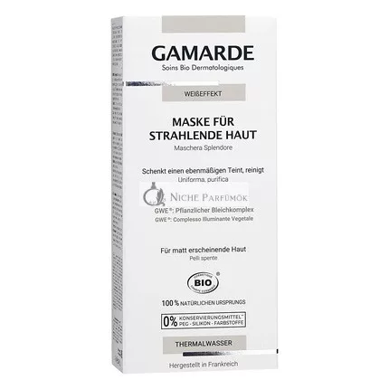 GAMARDE Bio-Kozmetika Biela Efektová Maska pre Žiarivú Pokožku, 40ml