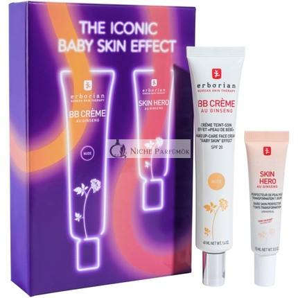 Erborian BB Krém S Ginsengom, Baby Skin Efekt, 15ml + 40ml
