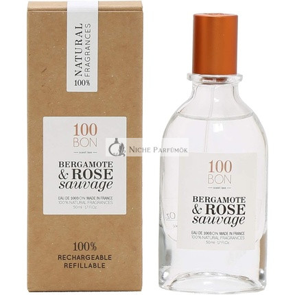 100bon Bergamot & Wild Rose EDP, 50ml - Elegantná kvetinová vôňa s prírodnými zložkami