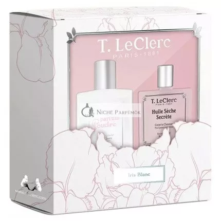 T Leclerc Coffret Parfum a Olej Iris Blanc - Luxusná vôňa a olejový darčekový set