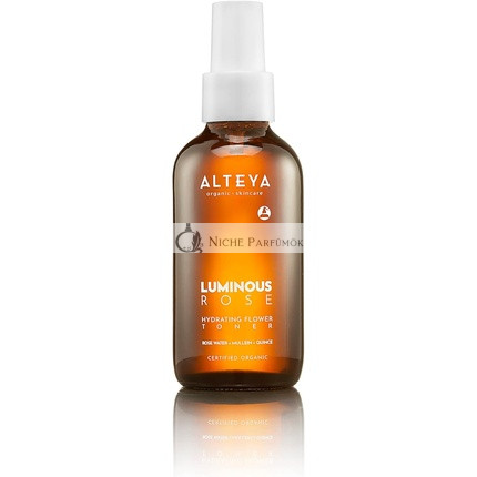 Alteya Organický Luminózny Rúžový Hydratačný Kvetinový Toner, 120ml