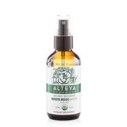   Alteya Organic Biele Ružové Voda Sprej Sklenená Fľaša, 120ml