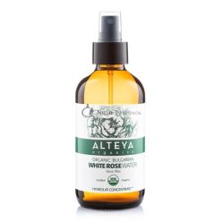   Alteya Organická Biela Ružová Voda Sprej Sklenená Fľaša 240ml,