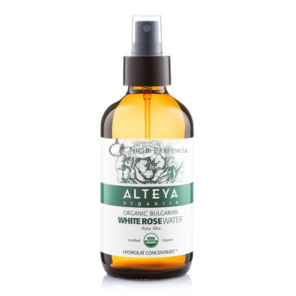 Alteya Organická Biela Ružová Voda Sprej Sklenená Fľaša 240ml,