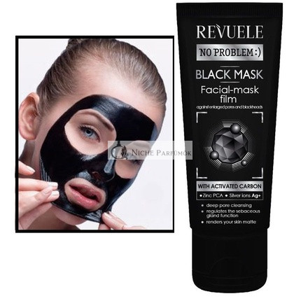 Revuele Čierna Maska na Tvár Zinková Peel Off Odstraňovač Čiernych Bodiek 80ml