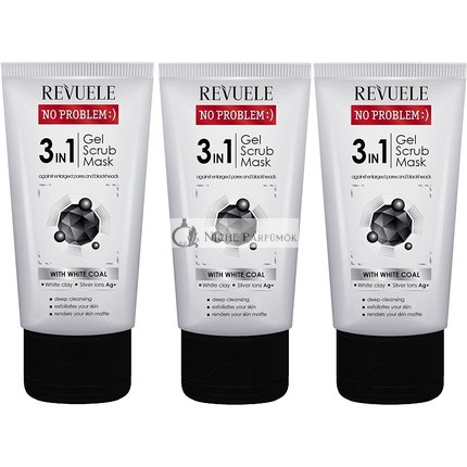 Revuele No Problem 3 v 1 Gél Scrub Maska, 150ml