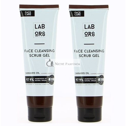 Labor8 Konopný čistiaci exfoliačný gél s konopným olejom, 250ml