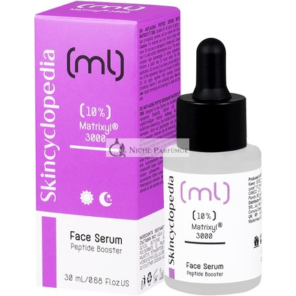 Skincyclopedia 10% Matrixyl 3000 Sérum s vitamínom C, kyselinou hyalurónovou a retinolom - Peptidový booster na vrásky, hyperpigmentáciu a póry - Pre všetky typy pleti - 30ml