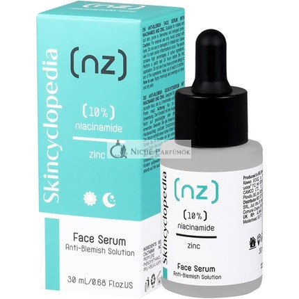 Skincyclopedia 10% Niacinamide Sérum na Hyperpigmentáciu a Liečbu Akne Jaziev, Zmenšovač Pórov pre Mastnú Pleť, 30ml