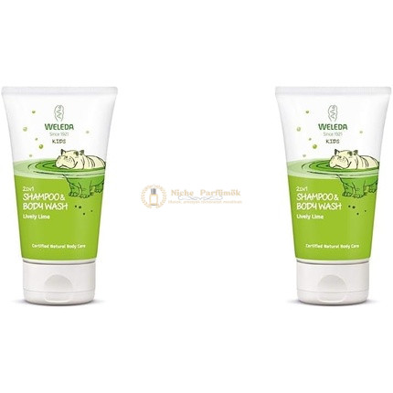Weleda Detský 2 v 1 Sprchový Gél a Šampón Sýtená Limetka 150ml