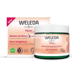   WELEDA Bio Mama Tehotenské Telové Maslo 150ml - Bohatá Prírodná Masážna Kréma na Prevenciu Strií na Bruchu, Stehnách a Hrudníku