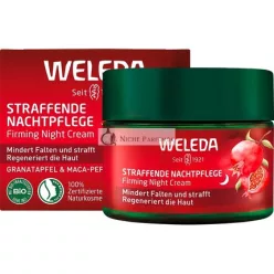   Bio Spevňujúca Nočná Starostlivosť s Granátovým Jablkom a Maca Peptidmi, Prírodná Kozmetika Krém na Pokožku 40ml