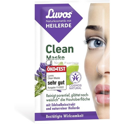 Luvos Krémová Maska Čistiaca Maska Hĺbkové Čistenie Vegánska s Okamžitým Účinkom 7,5ml