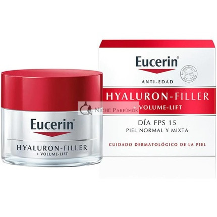 Eucerin Hyaluron Filler + Volume Lift Denný Krém na Normálnu a Kombinovanú Pokožku, 50ml