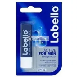 Labello Active For Men SPF 15 Balzam na pery, 4.8 g