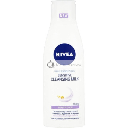 Nivea Denné Základné Citlivé Čistiace Mlieko, 200ml