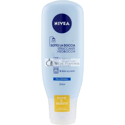 NIVEA Odstraňovač make-upu pod sprchou na tvár a oči pre normálnu pleť, 150ml