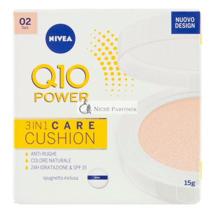 Q10 Plus Anti-Aging 3-v-1 Pielová Poduška - Tmavá 02, 15g