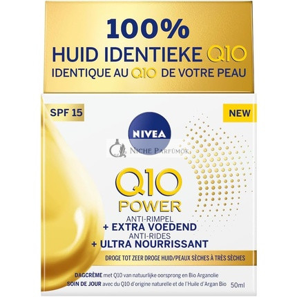 Nivea Q10 Power Extra Výživný Krém proti Vráskam na Deň SPF15, 50ml