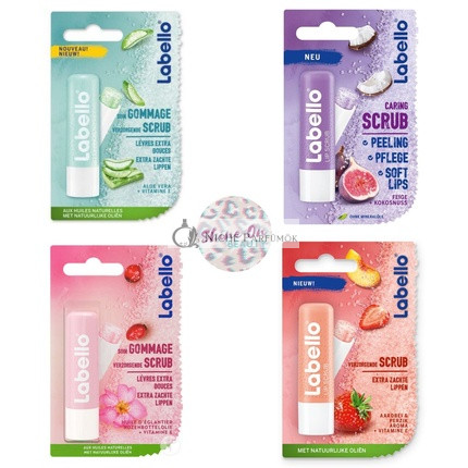 Labello Ošetrujúci Peeling Balzam na Perá Rôzne Druhy