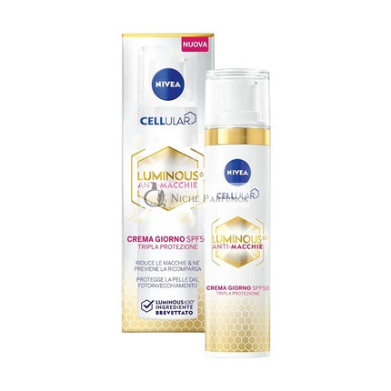 Nivea Cellular Luminous 630 Proti tmavým škvrnám Denný krém SPF50, 40ml
