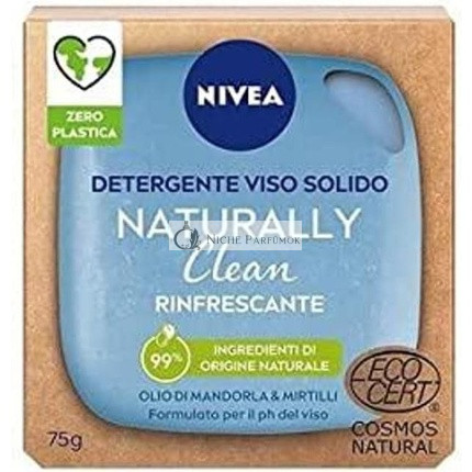 Nivea Prírodne Čistý Pevný Čistiaci Prostriedok na Tvár, 75g