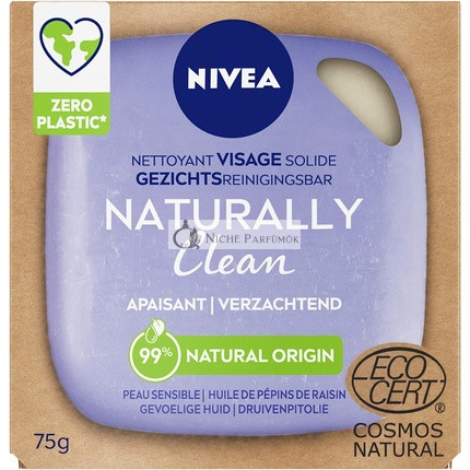 Nivea Prírodné čistiace mydlo na zjemnenie, 75g